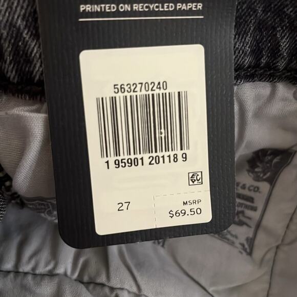 Levi’s 501 high rise premium jean shorts black 27 NWT - Picture 7 of 12